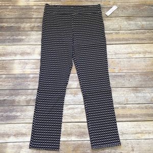 Margaret M Emer printed straight leg slimming pant black/white XL
